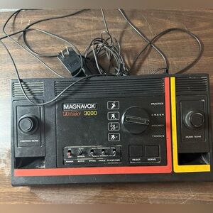 Vintage 1977 Magnavox Odyssey 3000 Black Home Console System video game